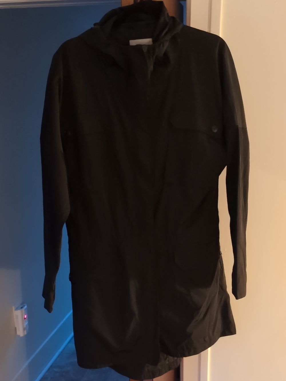 Bench Women's Black Hooded Rain Jacket